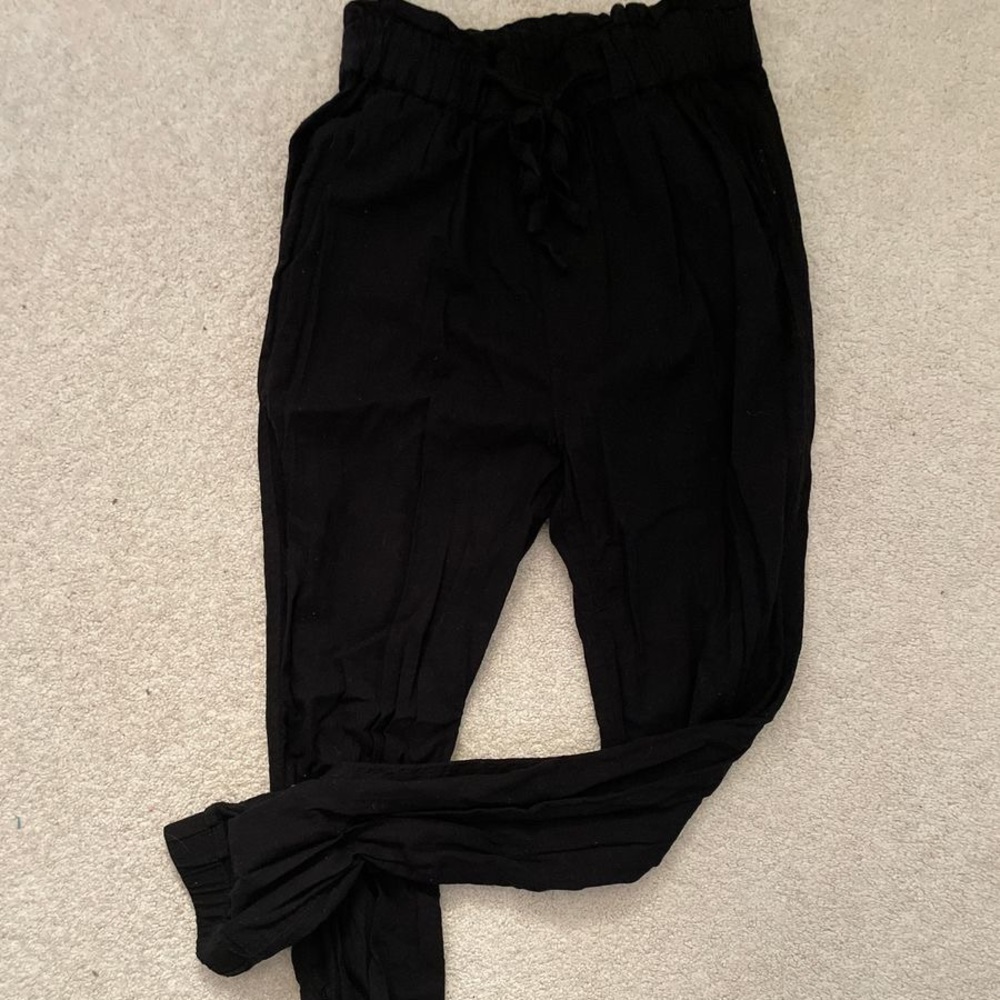 Hollister linen joggers